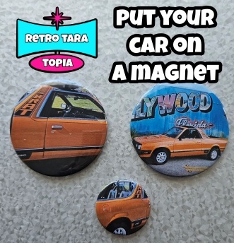custom car magnets, classic car magnets